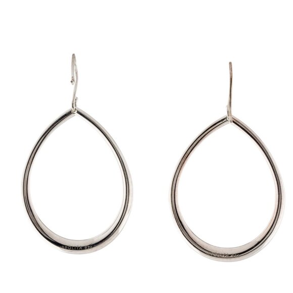 IPPOLITA DIAMOND  0.80 CTW STERLING SILVER TEARDROP DROP EARRINGS